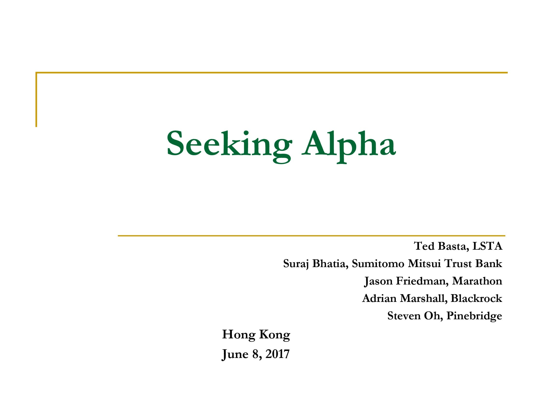 Seeking Alpha - LSTA