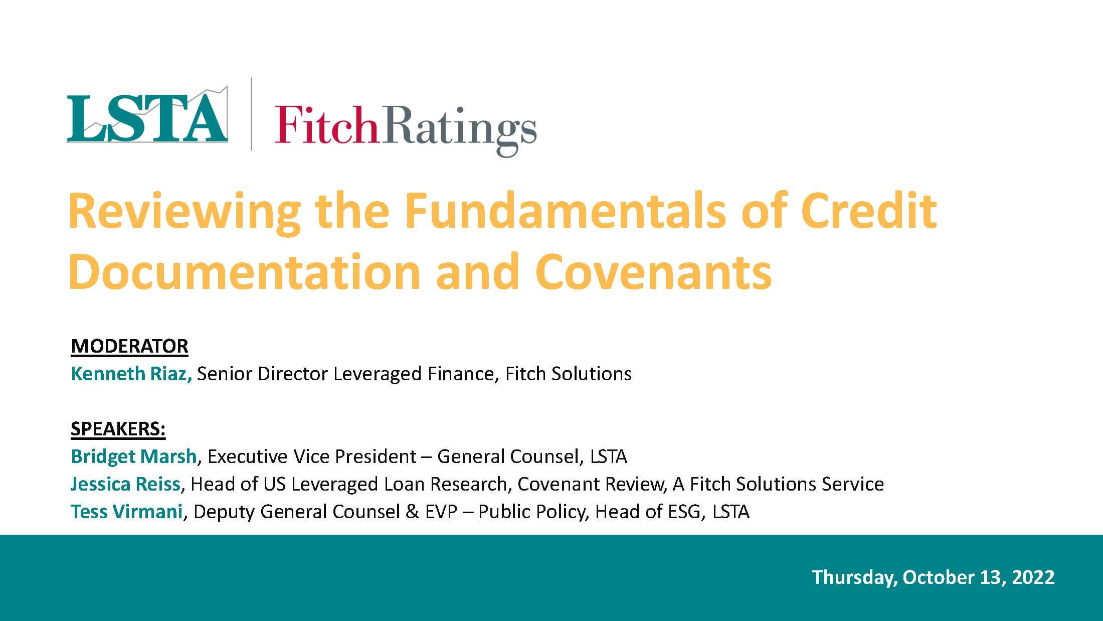 reviewing-the-fundamentals-of-credit-documentation-and-covenants