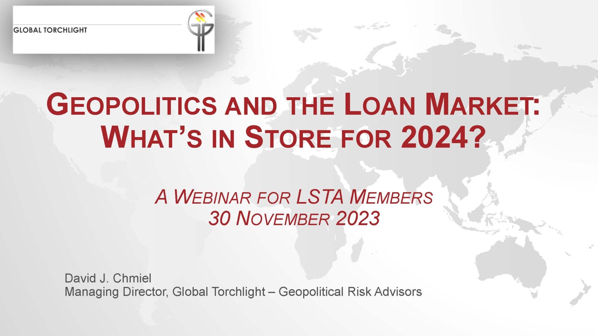 Geopolitics and the Loan Market What’s in Store for 2024