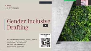 Gender-Inclusive Drafting in Transactional Documents – Replay