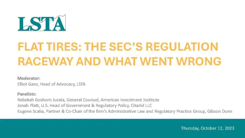 Flat Tires: The SEC's Regulation Raceway and What Went Wrong ...