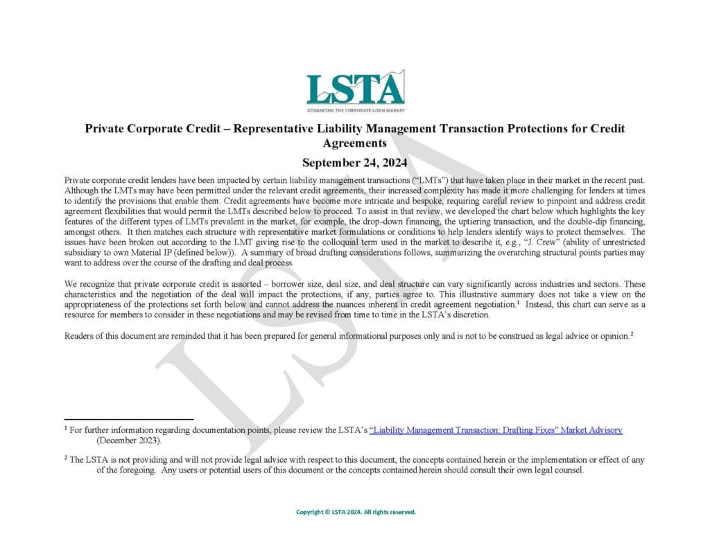 LSTA - Private Credit Grid (24Sept24)