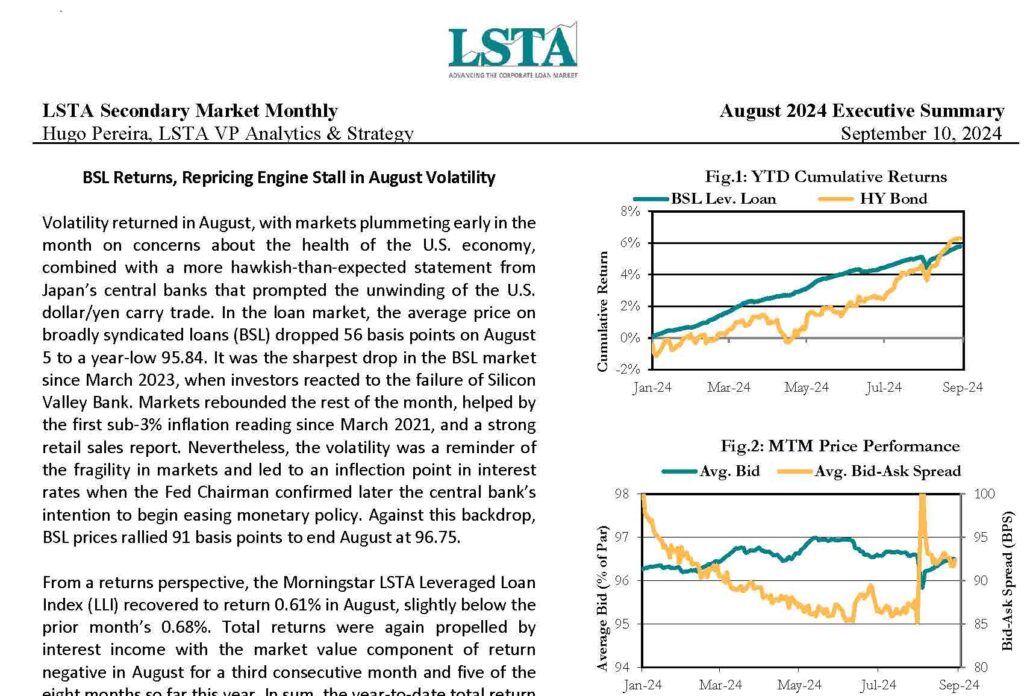 Secondary Market Monthly - August 2024 Executive Summary