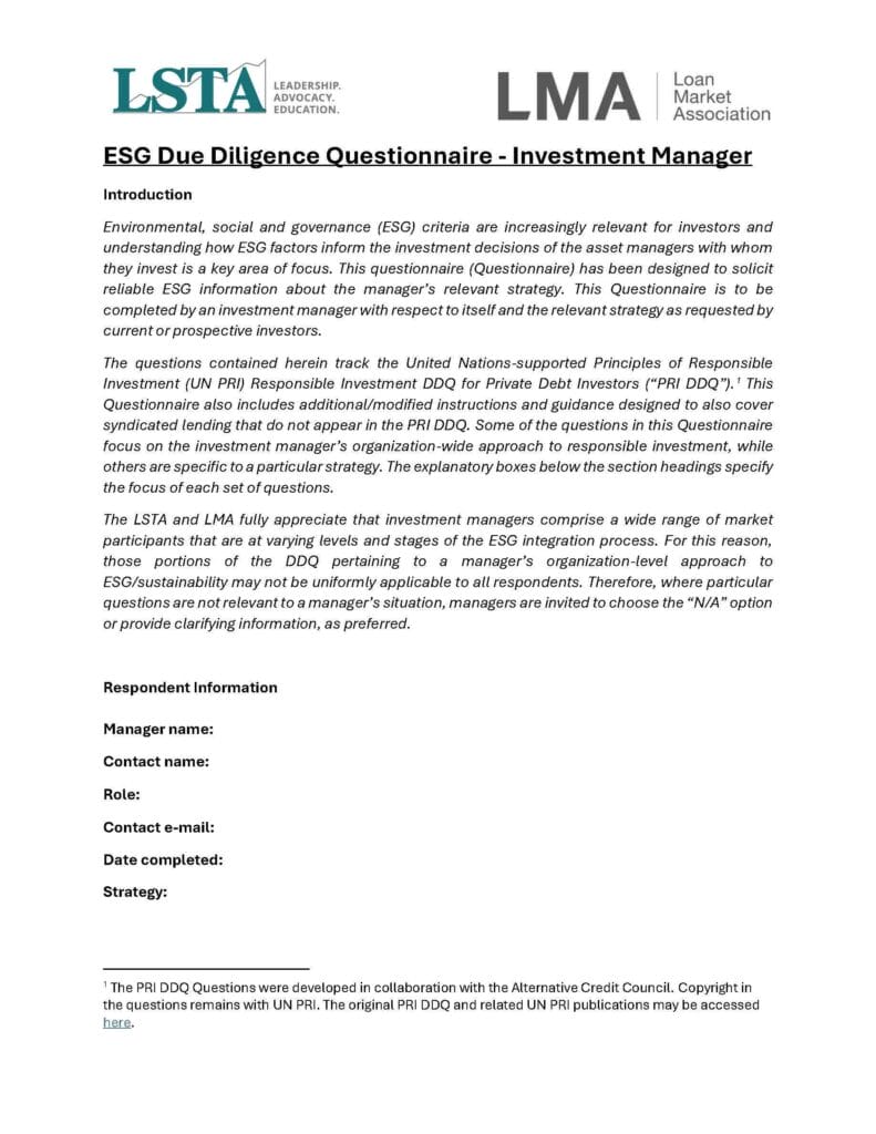 LSTA-LMA ESG DDQ for Investment Managers (07Oct24)_Page_01