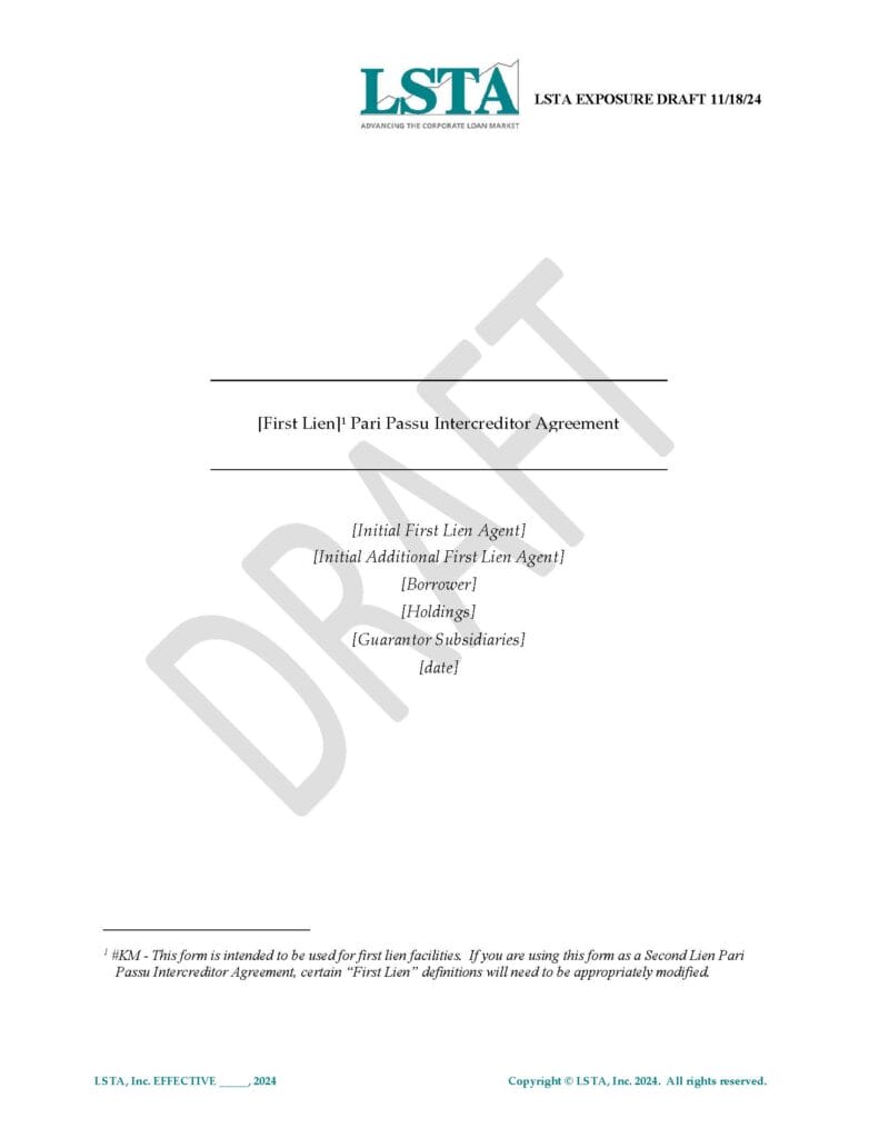 Draft_Model Pari-Passu Intercreditor Agreement Exposure Draft-November 18 2024.pdf