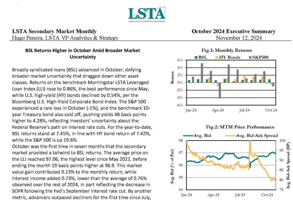 Secondary Market Monthly - October 2024 Executive Summary_Page_1