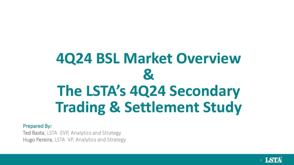 4Q2024_LSTA_Secondary_Trade_Settlement_Study