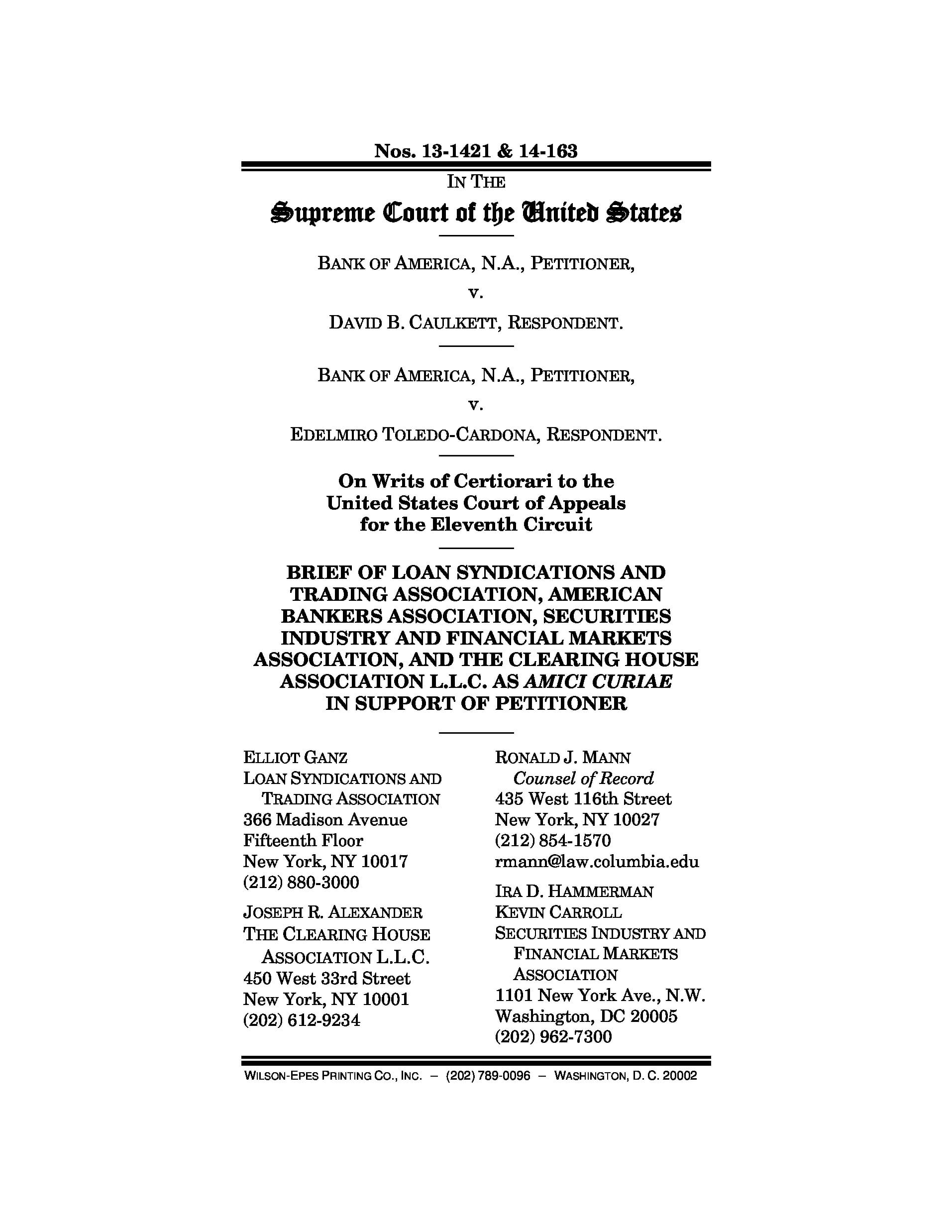 Lsta Files Amicus Brief With U S Supreme Court Over Holders Of Mortgages In Bankruptcy Lsta
