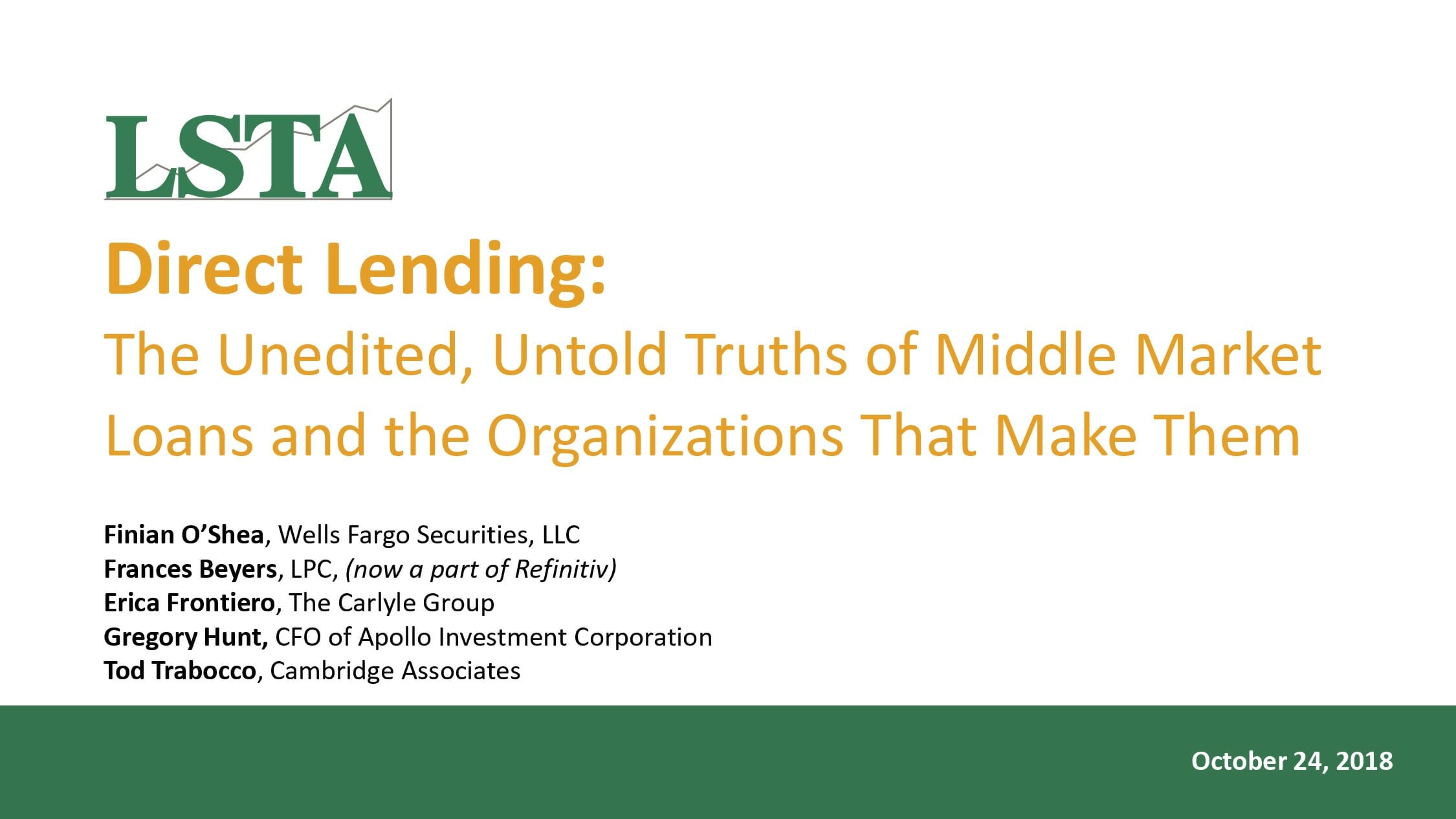 Direct Lending: The Unedited, Untold Truths of Middle Market Loans and ...