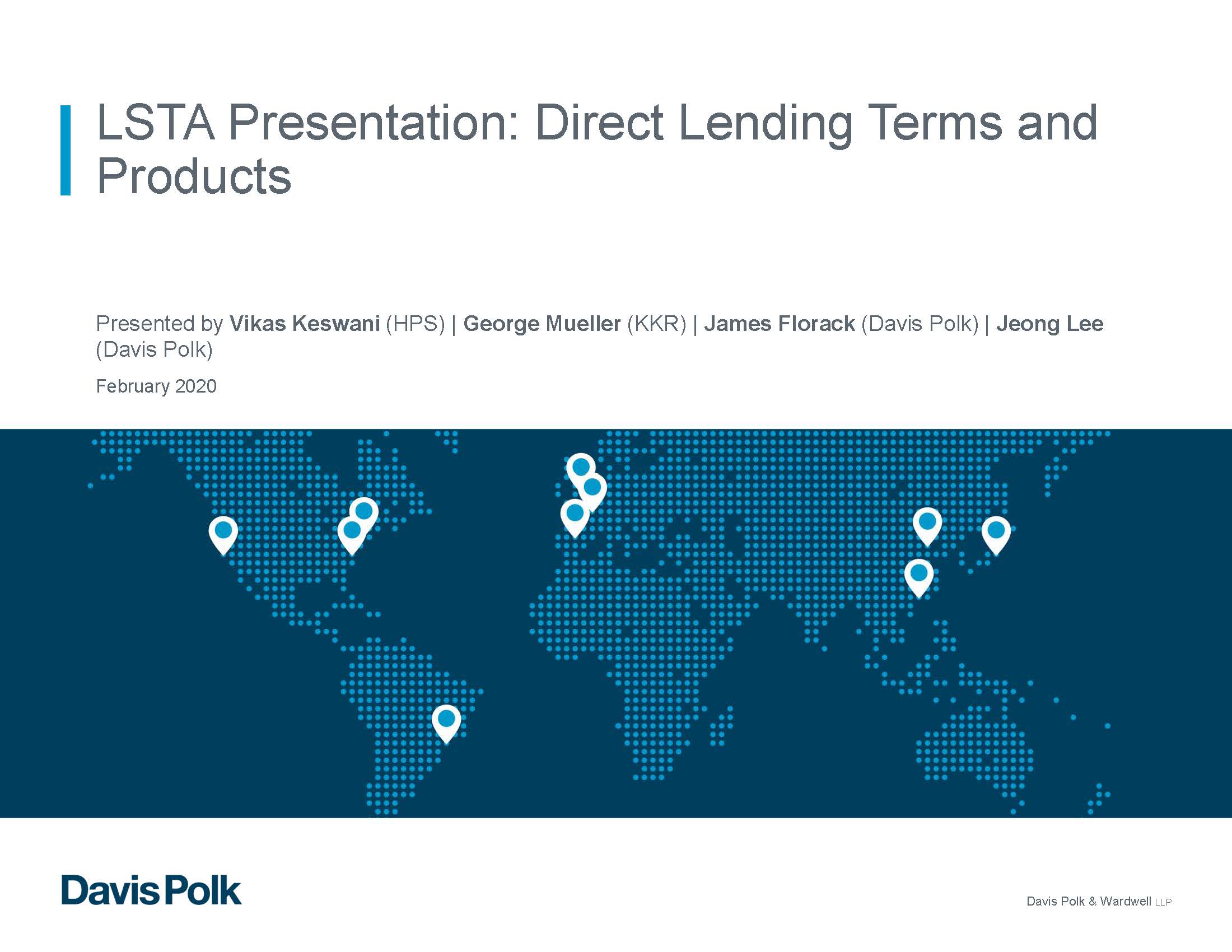 Direct Lending and the Syndicated Loan Market Part 2 LSTA