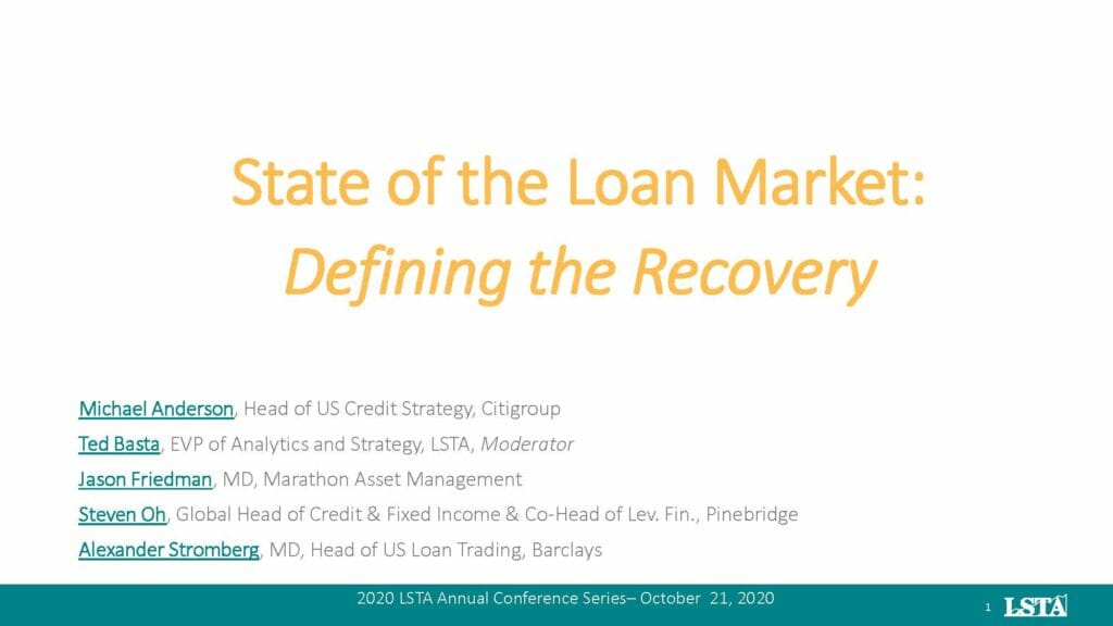 State of the Leveraged Syndicated Loan Market: Defining the Recovery ...